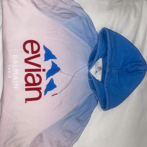 Balmain x Evian gradient-effect hoodie - Picture 2 of 8